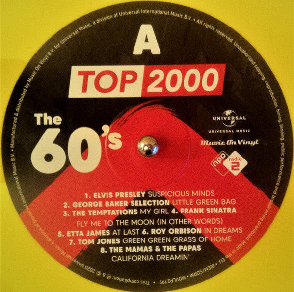 Various – Top 2000: The 60's (Vinyl, 2xLP, Compilation, Limited Edition, Numbered, Yellow , 2020) – photo 4