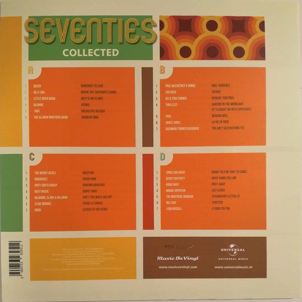 Various – Seventies Collected (Vinyl, 2xLP, Compilation, Limited Edition, Numbered, Red transparent, 2021) – photo 2