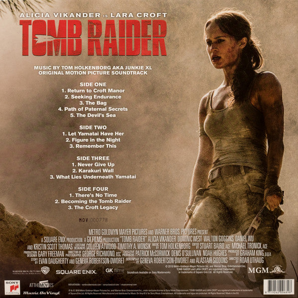 Tom Holkenborg AKA Junkie XL – Tomb Raider (Original Motion Picture Soundtrack) (Vinyl, 2xLP, Album, Deluxe Edition, Limited Edition, Numbered, Clear & Red Mixed, 2018) – photo 5
