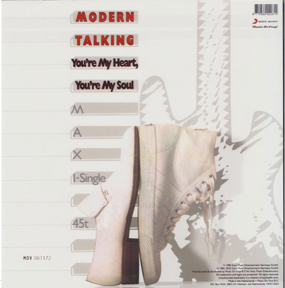 Modern Talking – You're My Heart, You're My Soul (Vinyl, 12", Maxi-Single, Limited Edition, Numbered, Reissue, 180 g, Red & White Marbled, 2022) – photo 3