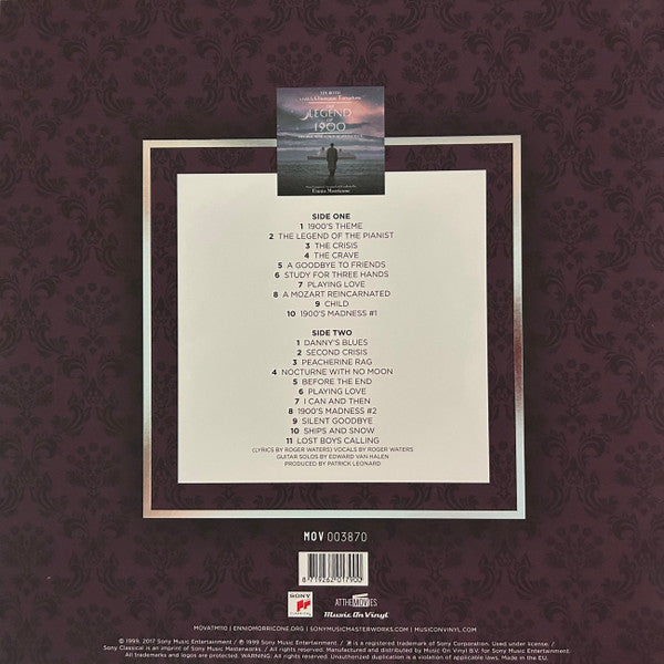 Ennio Morricone – The Legend Of 1900 (Vinyl, LP, Album, Limited Edition, Numbered, Reissue, Smoke Coloured, 180 gram, 2021) – photo 2