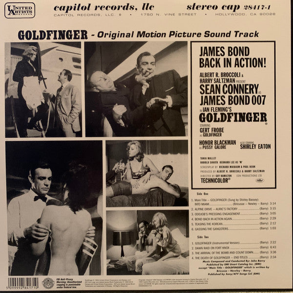 John Barry – Goldfinger (Original Motion Picture Sound Track) (Vinyl, LP, Album, Limited Edition, Remastered, 180 gram, 2013) – photo 2