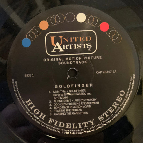 John Barry – Goldfinger (Original Motion Picture Sound Track) (Vinyl, LP, Album, Limited Edition, Remastered, 180 gram, 2013) – photo 3