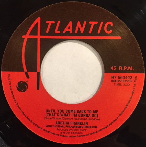 Aretha Franklin With The Royal Philharmonic Orchestra – Respect (Vinyl, 7", 45 RPM, Record Store Day, Single, 2017) – photo 5