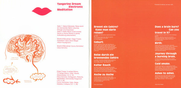 Tangerine Dream – Electronic Meditation (Vinyl, LP, Album, Record Store Day, Limited Edition, Reissue, 2017) – photo 2