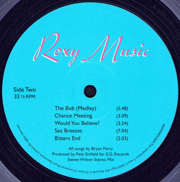 Roxy Music – Roxy Music (Vinyl, LP, Album, Record Store Day, Reissue, Clear, 180 Gram, Gatefold, Steven Wilson Stereo Mix, 2020) – photo 5