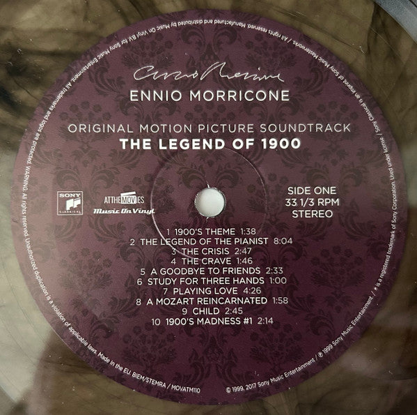 Ennio Morricone – The Legend Of 1900 (Vinyl, LP, Album, Limited Edition, Numbered, Reissue, Smoke Coloured, 180 gram, 2021) – photo 4