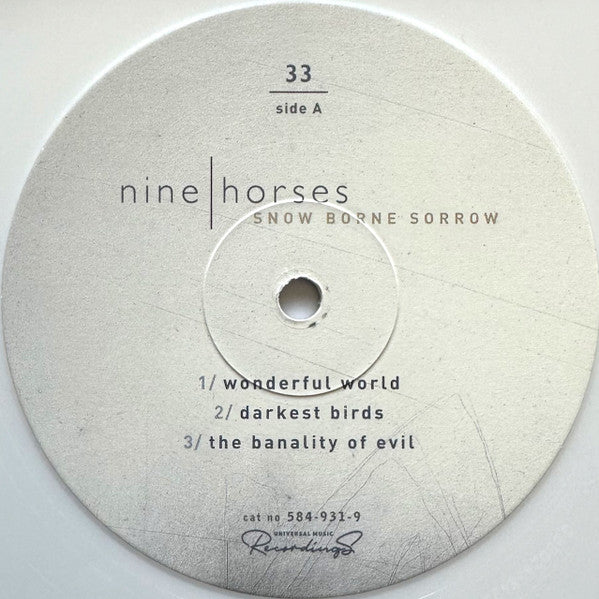 Nine Horses – Snow Borne Sorrow (Vinyl, 2xLP, Album, Record Store Day, Limited Edition, Reissue, White, 2024) – photo 5