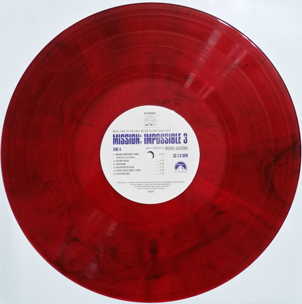 Michael Giacchino – Mission: Impossible 3 (Music From The Original Motion Picture Soundtrack) (Vinyl, 2xLP, Reissue, Red With Black Smoke [Rabbit's Foot], 2022) – photo 3