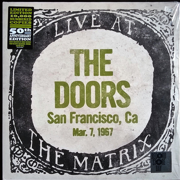 The Doors – Live At The Matrix - Mar. 7, 1967 (Vinyl, LP, Album, Record Store Day, Limited Edition, Numbered, 2017)