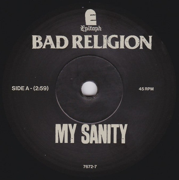 Bad Religion – My Sanity (Vinyl, 7", 45 RPM, Record Store Day, Single, Limited Edition, 2019) – photo 4