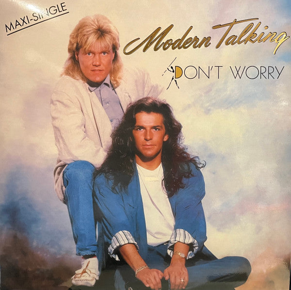 Modern Talking – Don't Worry (Vinyl, 12", 45 RPM, Maxi-Single, Limited Edition, Numbered, Reissue, Remastered, 180g Blue, Black&White Marbled, 2023) – photo 3