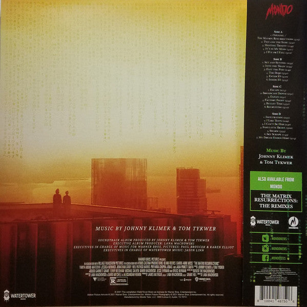 Johnny Klimek & Tom Tykwer – The Matrix Resurrections (Original Motion Picture Soundtrack) (Vinyl, 2xLP, Album, Limited Edition, Black With Green & White Platter [Digital Rain], 180g, 2022) – photo 4