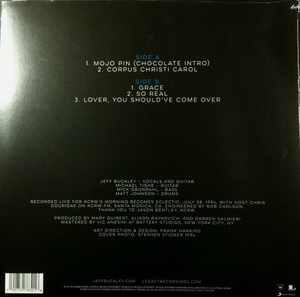 Jeff Buckley – Live At KCRW (Morning Becomes Eclectic) (Vinyl, LP, Album, Record Store Day, 2019) – photo 2