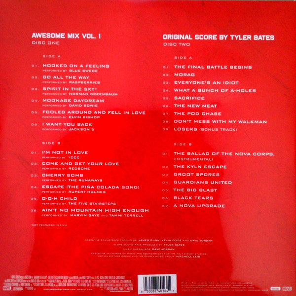 Various – Guardians Of The Galaxy (Vinyl, 2xLP, Compilation, Limited Edition, Red & Yellow, 2018) – photo 2