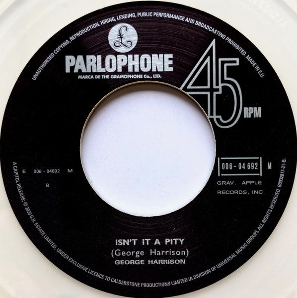 George Harrison – My Sweet Lord (Vinyl, 7", Record Store Day, Single, Limited Edition, Numbered, Reissue, Clear, 2020) – photo 4