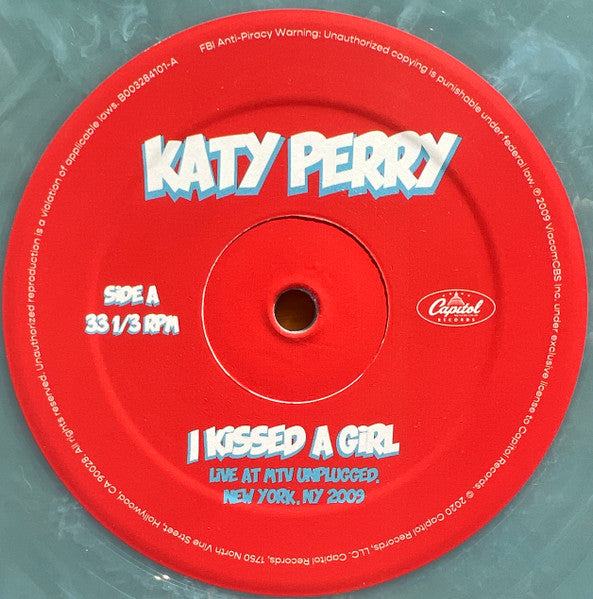 Katy Perry – I Kissed A Girl (Live At MTV Unplugged, New York, NY 2009) (Vinyl, 12", 33 ⅓ RPM, Single, Limited Edition, Sky Blue, 2020) – photo 3