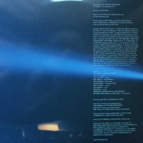 Bowie – Cracked Actor (Live Los Angeles '74) (Vinyl, 2xLP, LP, Single Sided, Etched, Album, Record Store Day, Limited Edition, 2017) – photo 4