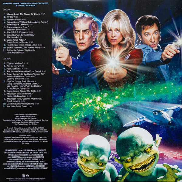 David Newman – Galaxy Quest (Music From The Motion Picture) (Vinyl, LP, Album, Limited Edition, Reissue, Blue Dark Translucent [Galaxy Blue], 2019) – photo 4