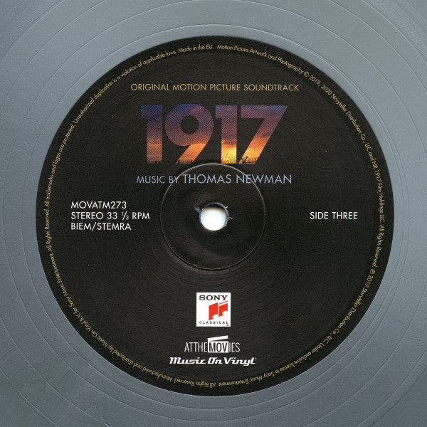 Thomas Newman – 1917 (Original Motion Picture Soundtrack)  (Vinyl, 2xLP, Limited Edition, Numbered, Green And Silver Swirled, 180g, 2020) – photo 5