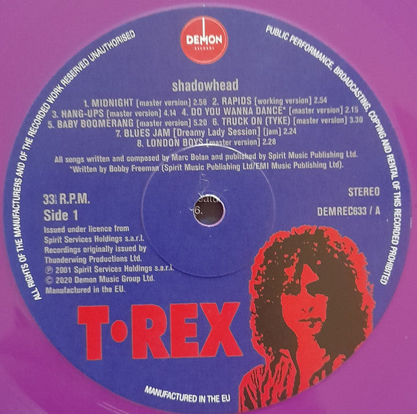 Marc Bolan & T. Rex – Shadowhead (Vinyl, LP, Album, Reissue, Purple, 180g, 2020) – photo 3