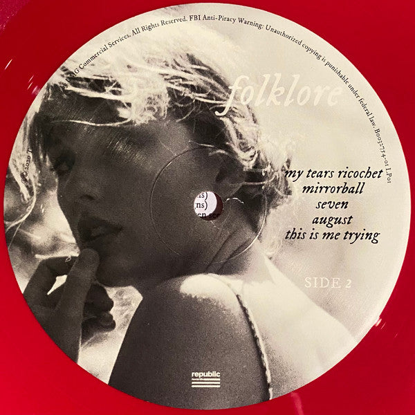 Taylor Swift – Folklore (Vinyl, 2xLP, Album, Red "Meet Me Behind The Mall", 2020) – photo 5