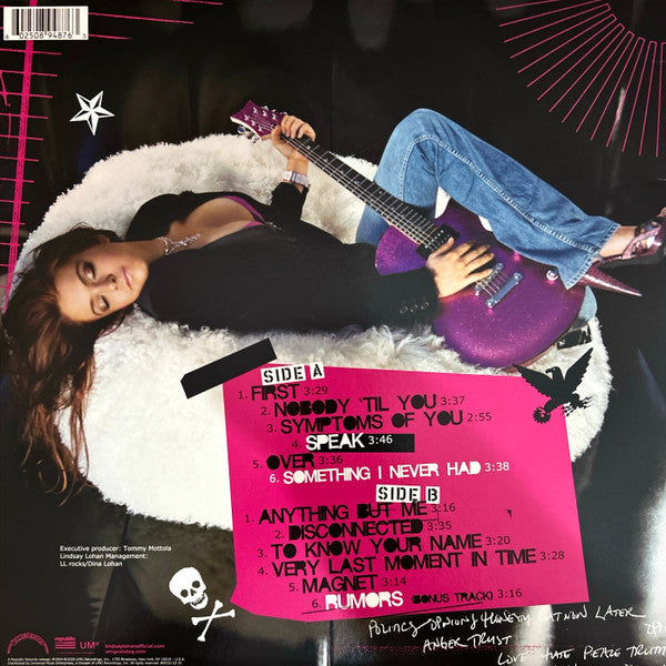 Lindsay Lohan – Speak (Vinyl, LP, Album, Limited Edition, Reissue, Violet Transparent, 2020) – photo 2