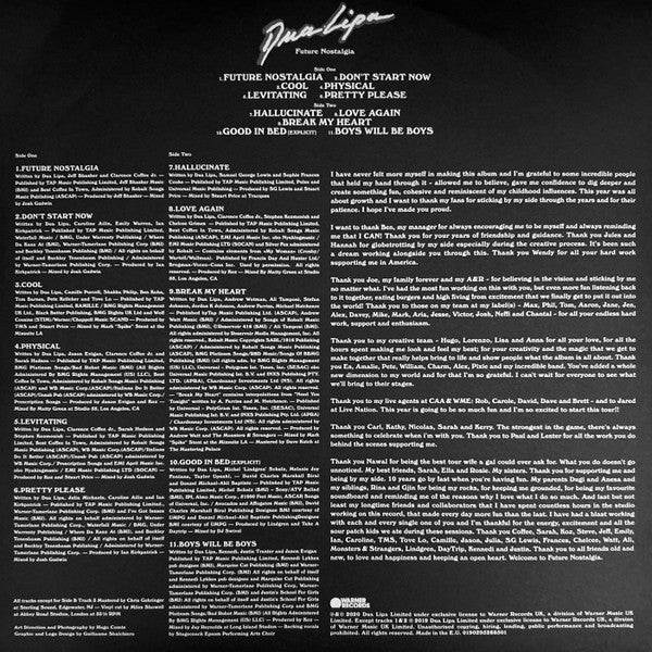 Dua Lipa – Future Nostalgia (Vinyl, LP, Album, Limited Edition, Picture Disc, 2020) – photo 3