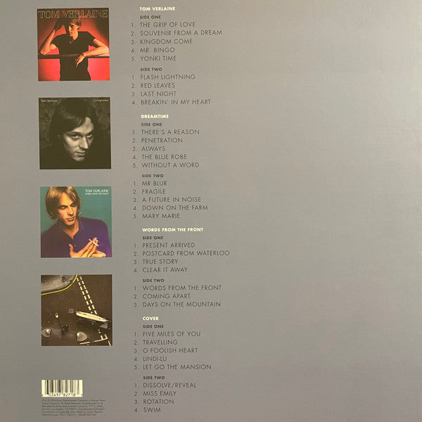 Tom Verlaine – Souvenir From A Dream: The Tom Verlaine Albums (1979-1984) (Vinyl, Record Store Day, Compilation, Limited Edition, LP, Album, Reissue, Remastered, Crystal Clear, 2024) – photo 2