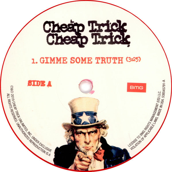Cheap Trick – Gimme Some Truth (Vinyl, 7", 45 RPM, Record Store Day, Single, Red Transparent, 2019) – photo 3