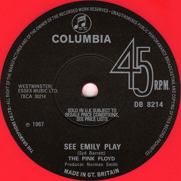 Pink Floyd – See Emily Play (Vinyl, 7", 45 RPM, Record Store Day, Single, Limited Edition, Reissue, Mono, Pink Opaque, 2013) – photo 2