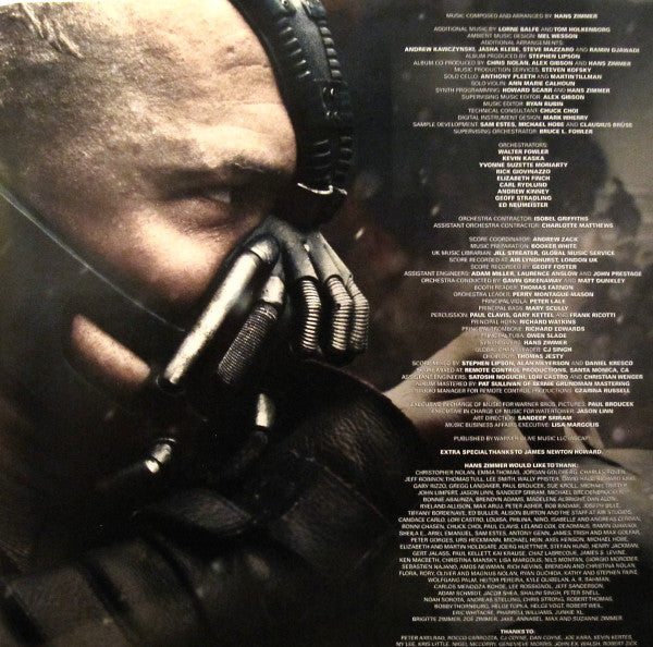 Hans Zimmer – The Dark Knight Rises (Original Motion Picture Soundtrack) (Vinyl, LP, Album, 2012) – photo 5
