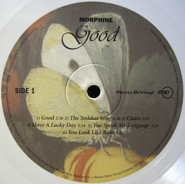 Morphine – Good (Vinyl, LP, Album, Limited Edition, Numbered, Reissue, White, 180 Gram, 2021) – photo 4