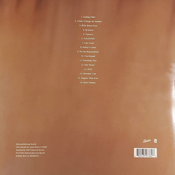 Billie Eilish – Happier Than Ever (Vinyl, 2xLP, Album, Limited Edition, Golden Yellow, 2021) – photo 4