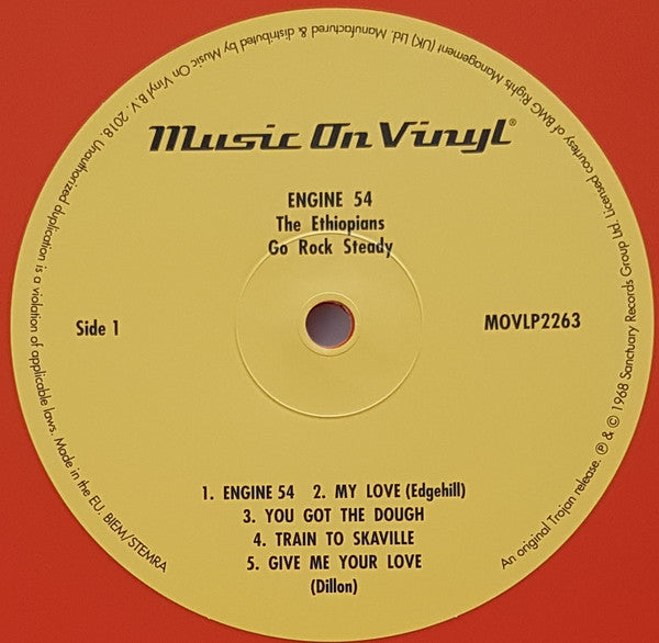 The Ethiopians – Engine 54 (Vinyl, LP, Album, Limited Edition, Numbered, Reissue, Orange, 2018) – photo 3
