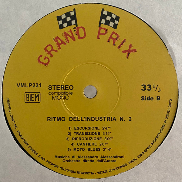 Alessandro Alessandroni – Ritmo Dell'industria N.2 (Vinyl, LP, Record Store Day, Limited Edition, Reissue, Special Edition, 180 gr., 2020) – photo 4