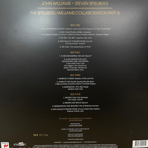 John Williams – The Spielberg/Williams Collaboration Part III (Vinyl, 2xLP, Compilation, Limited Edition, Numbered, Transparent, 2019) – photo 2