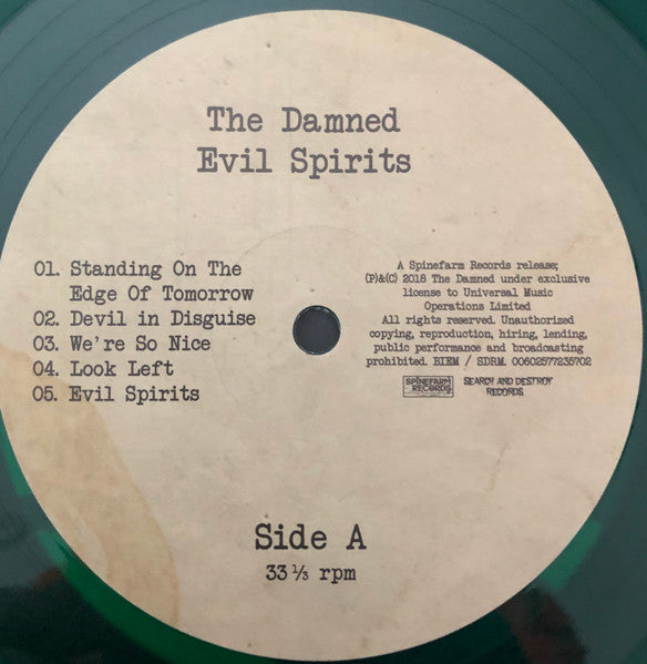 The Damned – Evil Spirits (Vinyl, LP, Album, Record Store Day, Reissue, Green, 2020) – photo 3
