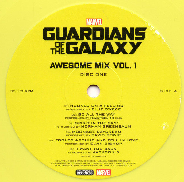 Various – Guardians Of The Galaxy (Vinyl, 2xLP, Compilation, Limited Edition, Red & Yellow, 2018) – photo 4
