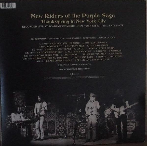 New Riders Of The Purple Sage – Thanksgiving in New York City (Vinyl, 3xLP, Album, Multi-color, 2019) – photo 2