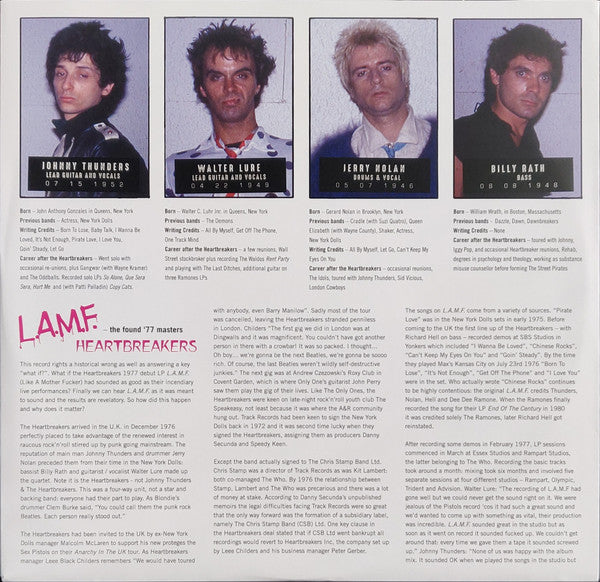 Heartbreakers – L.A.M.F. - The Found '77 Masters (Vinyl, LP, Album, Record Store Day, Limited Edition, Remastered, Purple, 2021) – photo 5