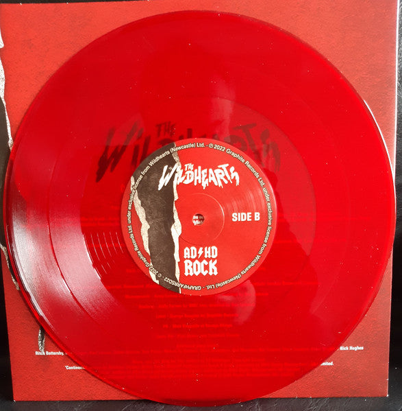 The Wildhearts – AD/HD Rock (Vinyl, 10", 45 RPM, Record Store Day, Compilation, Red (Translucent), 2022) – photo 5