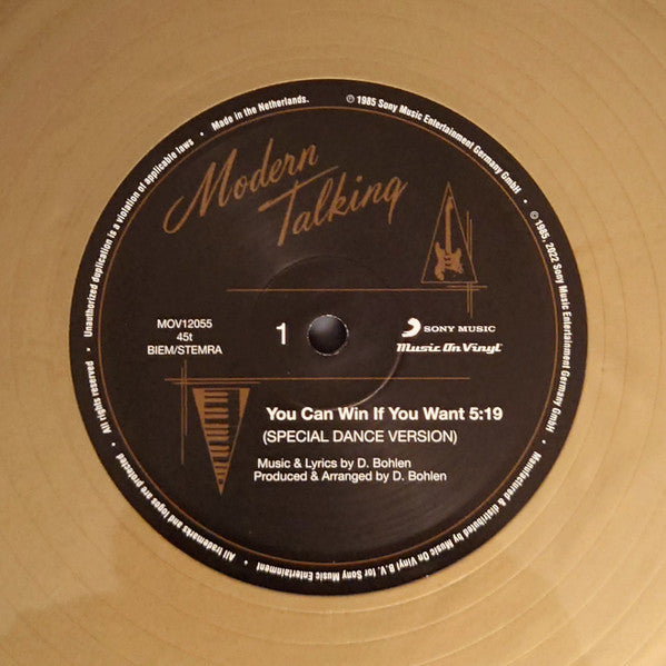 Modern Talking – You Can Win If You Want (Special Dance Version) (Vinyl, 12", 45 RPM, Maxi-Single, Limited Edition, Numbered, Reissue, 180 g, Gold, 2022) – photo 4