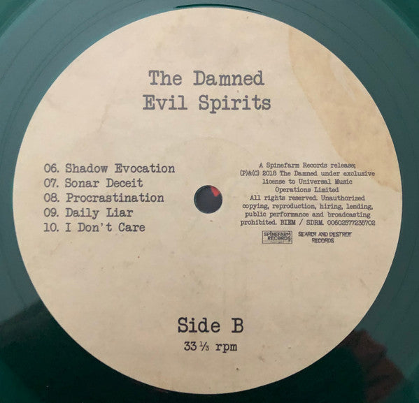The Damned – Evil Spirits (Vinyl, LP, Album, Record Store Day, Reissue, Green, 2020) – photo 4