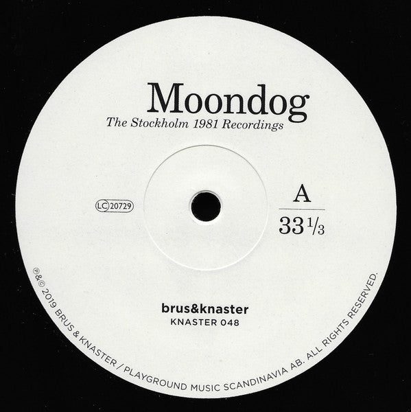 Moondog – The Stockholm 1981 Recordings (Vinyl, LP, 10", Record Store Day, Limited Edition, 2019) – photo 3