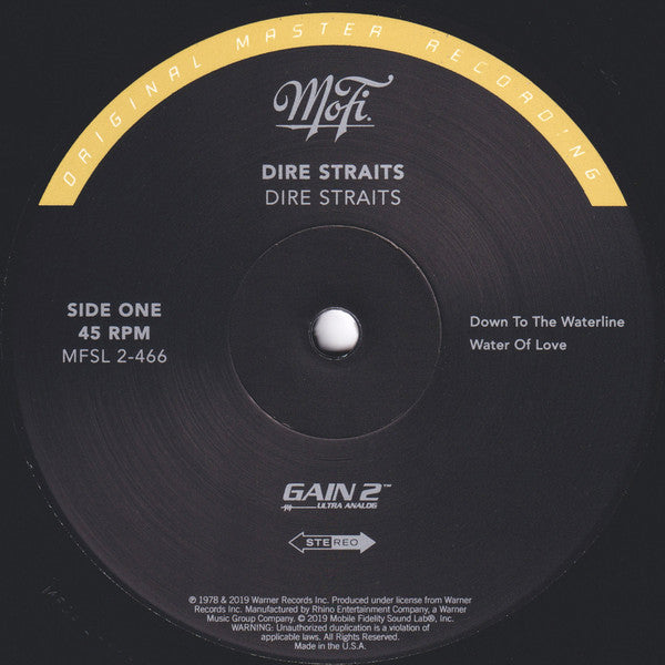 Dire Straits – Dire Straits (Vinyl, 12", 45 RPM, Album, Numbered, Reissue, Remastered, Special Edition, Gatefold, 180 Gram, 2019) – photo 5