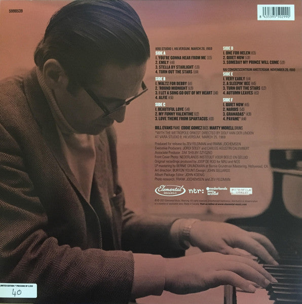 Bill Evans – Behind The Dikes: The 1969 Netherlands Recordings (Vinyl, 3xLP, Album, Record Store Day, Deluxe Edition, Limited Edition, Numbered, Remastered, 180g, 2021) – photo 2
