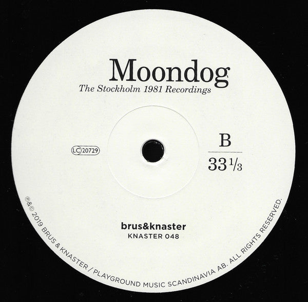 Moondog – The Stockholm 1981 Recordings (Vinyl, LP, 10", Record Store Day, Limited Edition, 2019) – photo 4