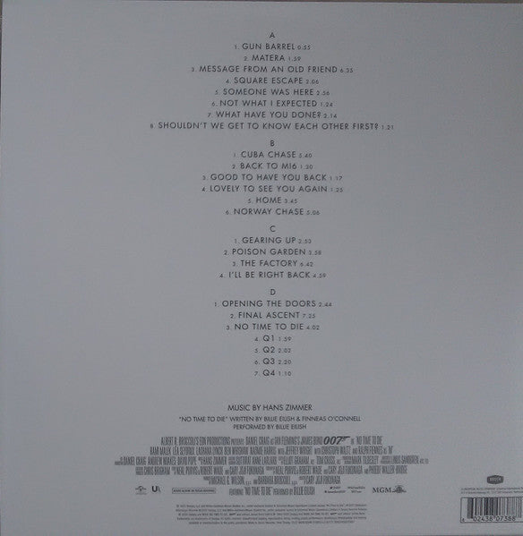 Hans Zimmer – No Time To Die (Original Motion Picture Soundtrack) (Vinyl, 2xLP, Album, Limited Edition, White, Gatefold, 2021) – photo 3