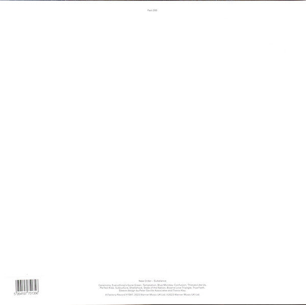 New Order – Substance (Vinyl, LP, Red Translucent, Blue Translucent, Compilation, Reissue, Remastered, 180g, 2023) – photo 3